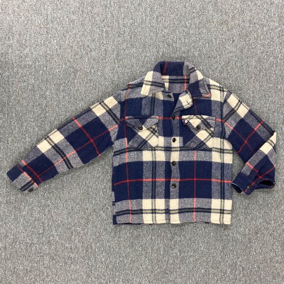 Vintage plaid wool jacket - Picture 3 of 4